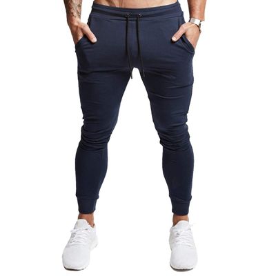 A WATERWANG Men's Slim Jogger Pants, Tapered Athletic Sweatpants for Jogging Running Exercise Gym Workout Navy