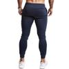 A WATERWANG Men's Slim Jogger Pants, Tapered Athletic Sweatpants for Jogging Running Exercise Gym Workout Navy view 2
