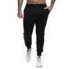 A WATERWANG Men's Slim Jogger Pants, Tapered Athletic Sweatpants for Jogging Running Exercise Gym Workout Black view 1