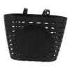 Garneck Children Bike Basket Plastic Front Handlebar Bicycle Basket Detachable Removable Easy Install Quick Released Basket for Kids Bike Black(More Thicker) view 1
