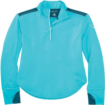 Legendary Whitetails Women's Trail Blazer 1/4 Zip Performance Shirt, Glacier, Large