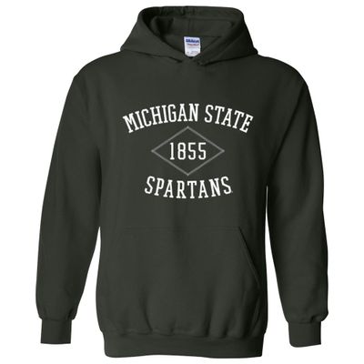 AH1107 - Michigan State Spartans Stitch Arch Hoodie - 3X-Large - Forest