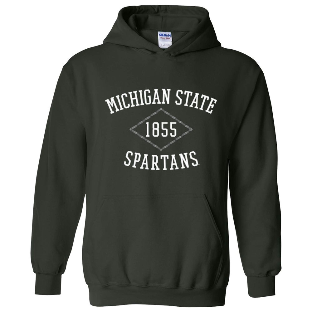 AH1107 - Michigan State Spartans Stitch Arch Hoodie - 3X-Large - Forest