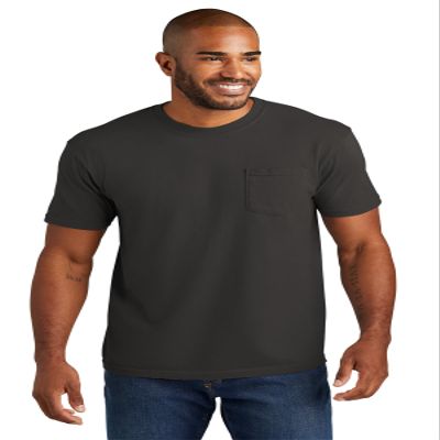 Comfort Colors Men's Adult Short Sleeve Pocket Tee, Style 6030 (XX-Large, Pepper)