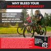 BleedZone Brake Bleed Kit for Shimano Brakes, Bycicle Hydraulic Brake Tool with 120ml Mineral Oil and Pro Syringe - Fits with Shimano Bike, Mountain Bike Brake Bleed Kit view 4