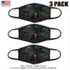 Cameleon Cover - MADE IN USA - Army Camo Fashion Face Mask Covering Washable Cotton Double Layer - 3 PACK (Army Collection) view 2