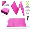 Athletic Bar Gymnastics Bar Horizontal Kip Bar + 2x6 Tri Fold Mat Junior Training Adjustable Expandable Height Jungle Gym Children Monkey Bars Climb Tower Playground Gymnasts + Stretch Band (Purple) view 2