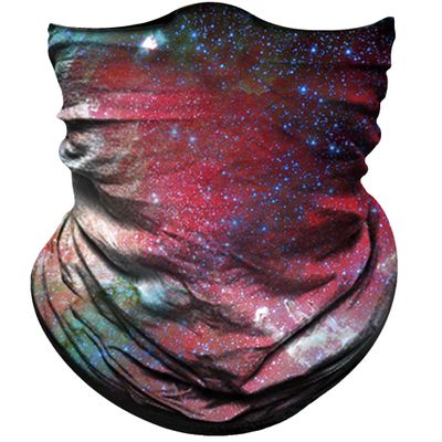 Obacle Seamless Bandana for Rave Face Mask Dust Wind Sun Protection Neck Gaiter Tube Mask Headwear Bandana for Women Men Festival Party Motorcycle Riding Outdoor (Starry Star Green Pink)