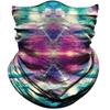 Obacle Seamless Bandana for Rave Face Mask Dust Wind Sun Protection Neck Gaiter Tube Mask Headwear Bandana for Women Men Festival Party Motorcycle Riding Outdoor (Starry Sky Pink Green Blue) view 1
