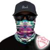 Obacle Seamless Bandana for Rave Face Mask Dust Wind Sun Protection Neck Gaiter Tube Mask Headwear Bandana for Women Men Festival Party Motorcycle Riding Outdoor (Starry Sky Pink Green Blue) view 2