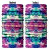 Obacle Seamless Bandana for Rave Face Mask Dust Wind Sun Protection Neck Gaiter Tube Mask Headwear Bandana for Women Men Festival Party Motorcycle Riding Outdoor (Starry Sky Pink Green Blue) view 3