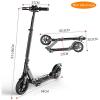 CMMC Adult Kick Scooter with Big Wheels and Disc Handbrake, Quick-Release Folding System - Dual Suspension System Commuter Scooter for Adults and Teens(Non-Electric)- Supports 220lbs view 2