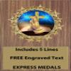 Express Medals 5x7 Religious Prayer Cross Walnut Color Plaque Award Trophy with up to 5 Lines of Your Personalized Custom Engraved Text D75 view 1