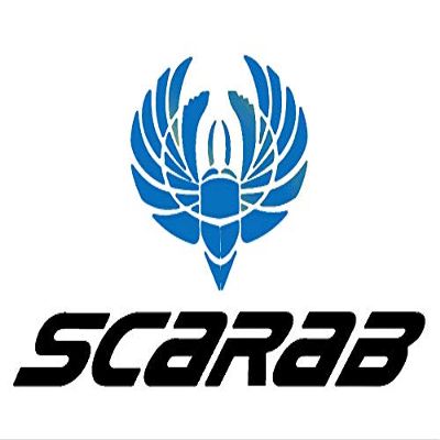 Imagnt Studio Set of 2 Boat Hull Vinyl Decals Graphics fits Scarab Boat Restoration Stickers. Size 36 x 21.5 inches. Sky Blue & Black Color