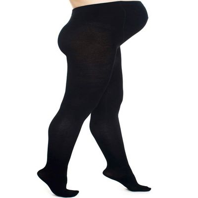 Carolon Health Support Maternity Pantyhose - Waist High Graduated Compression Hose, Class I 15-20 mmHg, Closed Toe  1 Pair (Black, E Regular)