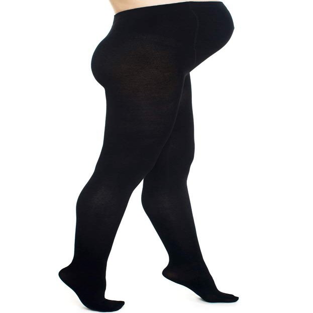 Carolon Health Support Maternity Pantyhose - Waist High Graduated Compression Hose, Class I 15-20 mmHg, Closed Toe  1 Pair (Black, E Regular)
