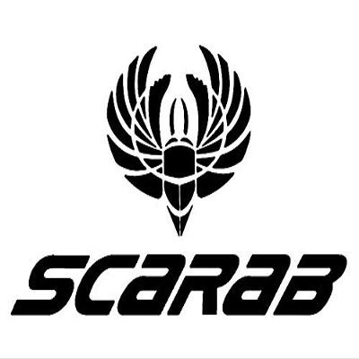 Imagnt Studio Set of 2 Boat Hull Vinyl Decals Graphics for Scarab Boat, Restoration Stickers. 36 x 21.5 inches. Black & Black Color