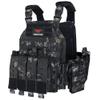 vAv YAKEDA Tactical Vest for Men Quick Release Outdoor Airsoft Vest Adjustable for Adults (Black) (Black CP) view 1