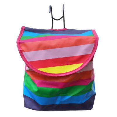 Garneck Bicycle Basket Bag with Cover Bike Waterproof Handlebar Bag Foldable Bicycle Front Basket Canvas Front Storage Carrier Bag for Cycling Riding