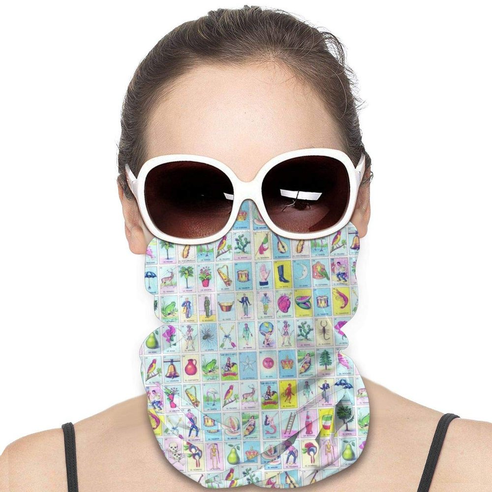 Loteria Multi Face Protection Neck Gaiter Scarf Face Cover Bandana Balaclavas