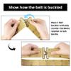 SMONT WW2 US Army M36 Pistol Battle Tactical Military Hunting Belt, 2" Wide WWII M1936 Webbing Belt 42" Long view 4