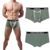 ZONBAILON Mens 3-Pack Underwear Soft Shorts Legs Underpants Open Fly L Multicolour view 4
