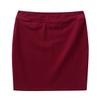 Agoky Kids Girls Lightweight Stretchy Knee Length Pull-On Pencil Skirts School Uniform Dancewear Burgundy 4 view 3
