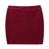 Agoky Kids Girls Lightweight Stretchy Knee Length Pull-On Pencil Skirts School Uniform Dancewear Burgundy 4 view 4
