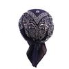4Pcs Paisley Chemo Cancer Head Scarf Bandana Hat Outdoor Summer Golf Tennis Sun Visor Cap for Women Black view 3