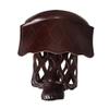 Boshen PU Leather Pool Table Pockets Pack of 6 Brown Billiard Pockets Table Web Shield Set Drop Bag Nets with Diamond Pattern Screws Include view 3