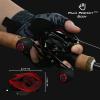KastKing Spartacus II Baitcasting Fishing Reel, 6oz Ultralight, Super Smooth with 17.6 LB Carbon Fiber Drag, 7.2:1 Gear Ratio, 39mm Palm Perfect Lower Profile Design,Black Rhino,Left Handed view 3