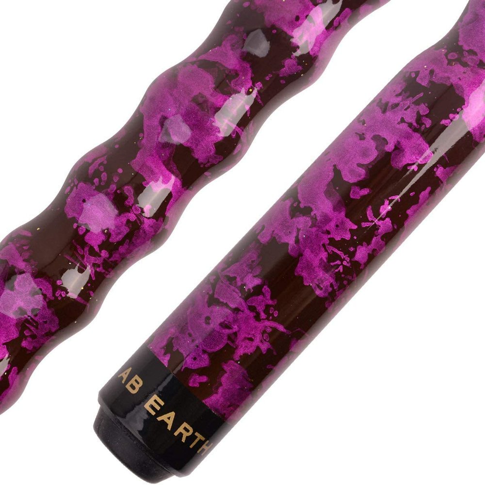 AB Earth 58" Pool Cue/Pool Stick Ergonomic Design Hardwood Canadian Maple 13mm Tip 18-21oz Billiard Cue B1SN, Purple 18oz