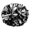 Hooshing 2PCS Black and Silver Pom Poms Cheerleading with Baton Handle for Team Spirit Sports Dance Cheering view 1