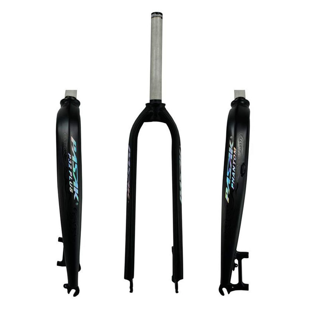 GYPING MTB Frosted Rigid Forks,Ultralight Aluminum Alloy 26/29inch Fork Bicycle Accessories for Support Hydraulic Disc Brake,Black-27.5 inch