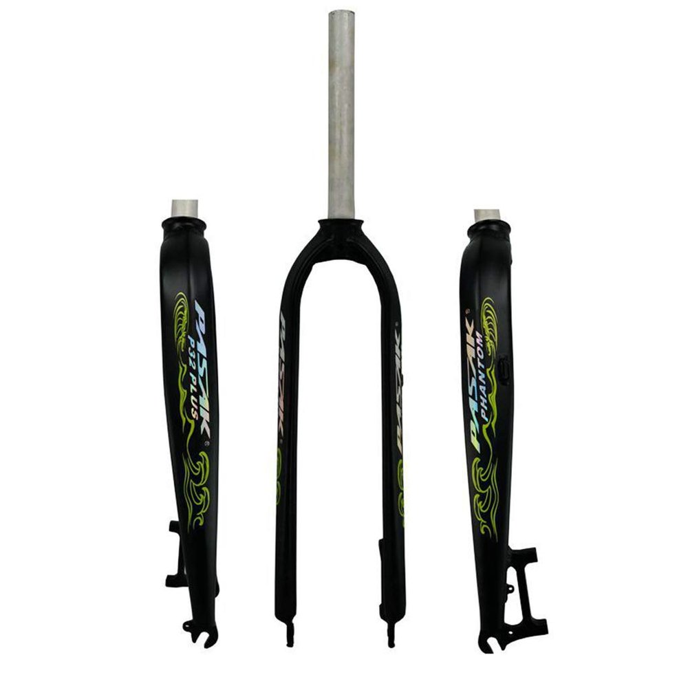 GYPING MTB Frosted Rigid Forks,Ultralight Aluminum Alloy 26/29inch Fork Bicycle Accessories for Support Hydraulic Disc Brake,Green-26 inch
