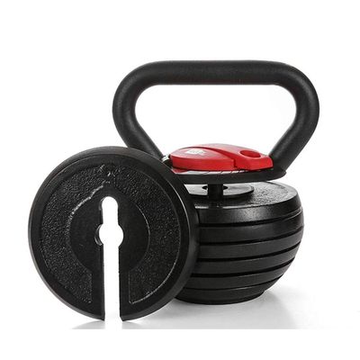 Kettlebells AGYH Fitness, Adjustable Weight 10lb-40lb, Used for Core Training Muscle Training Strength Training Equipment (Color : Black+Red)