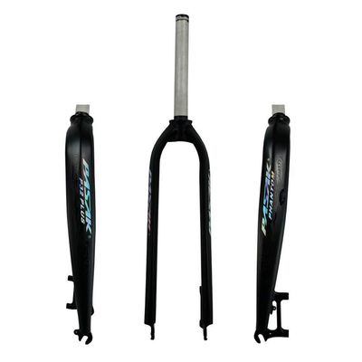 GYPING MTB Frosted Rigid Forks,Ultralight Aluminum Alloy 26/29inch Fork Bicycle Accessories for Support Hydraulic Disc Brake,Black-26 inch