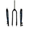 GYPING MTB Frosted Rigid Forks,Ultralight Aluminum Alloy 26/29inch Fork Bicycle Accessories for Support Hydraulic Disc Brake,Blue-27.5 inch view 1