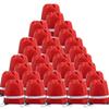 BeeGreen 30 Pieces Red Drawstring Bags Bulk String Backpacks, Cinch Sacks for Gym Sport Trip, Reflective Strips DIY for Women and Men view 1