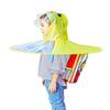 AnHua Foldable Cartoon Duck Children Raincoat UFO Shape Rain Hat Cape Umbrella (Blue, M) view 2