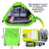 BeeGreen 20 Pieces Green String Bags Bulk Lightweight Durable Drawstring Gym Backpacks for Christmas Travel Sports Plain Cinch Storage Sackpack Bags for Women and Men view 3