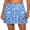 Ekouaer Skorts for Women Sport Running Skirts Golf Tennis Outdoor Workout Activewear Two Layer Inner Short Athletic XS-XXL view 1