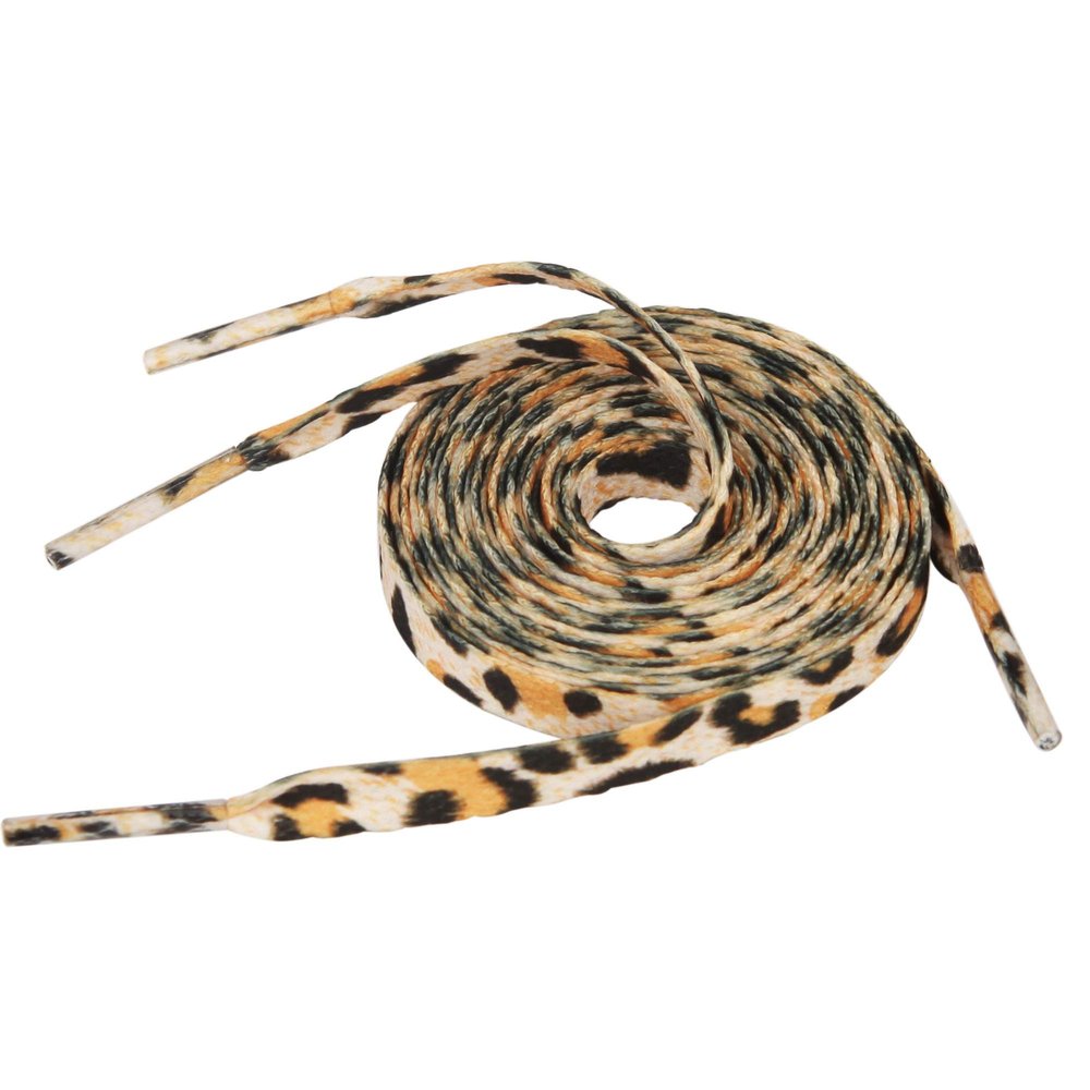 5Chaos Leopard Cheetah Shoelaces, Animal Printed Patterned Shoe Laces for Women Girls Kids, Cool Design Shoestring with Aglets 1 Pair (28" (70CM))