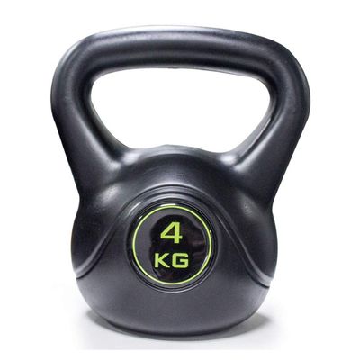 AGYH Kettlebells 4kg Black Strength Training Kettlebell, Squat Push-ups Training Weights Dumbbells At Home Gym, Non-slip Mute