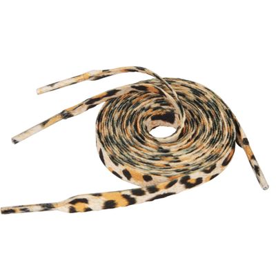 5Chaos Leopard Cheetah Shoelaces, Animal Printed Patterned Shoe Laces for Women Girls Kids, Cool Design Shoestring with Aglets 1 Pair (35" (90CM))