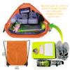 BeeGreen 20 Pieces Orange-String-Bag-Pack-Bulk Durable Cinch Gym Sacks Backpacks Large Size for Christmas Sports Storage Travel Pull String Sackpack for Women and Men view 3