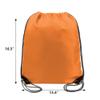 BeeGreen 20 Pieces Orange-String-Bag-Pack-Bulk Durable Cinch Gym Sacks Backpacks Large Size for Christmas Sports Storage Travel Pull String Sackpack for Women and Men view 4