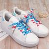 5Chaos Cool American Flag Shoelaces, Novelty Printed USA Patterned Shoe Laces for Women Men Kids Girls, Fun Shoestring with Aglets 1 Pair (35" (90CM)) view 3