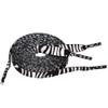 5Chaos Zebra Striped Shoelaces, Animal Printed Patterned Shoe Laces for Women Girls Kids Men, Fun Design Shoestring with Aglets 1 Pair (43" (110CM)) view 1