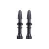 1Pair Presta Valve Core Bike Replacement Brass Tubeless Core,Bicycle Presta Valve for Road MTB Bicycle Tubeless Tires Brass Core Alloy Stem, 48mm,Black view 1
